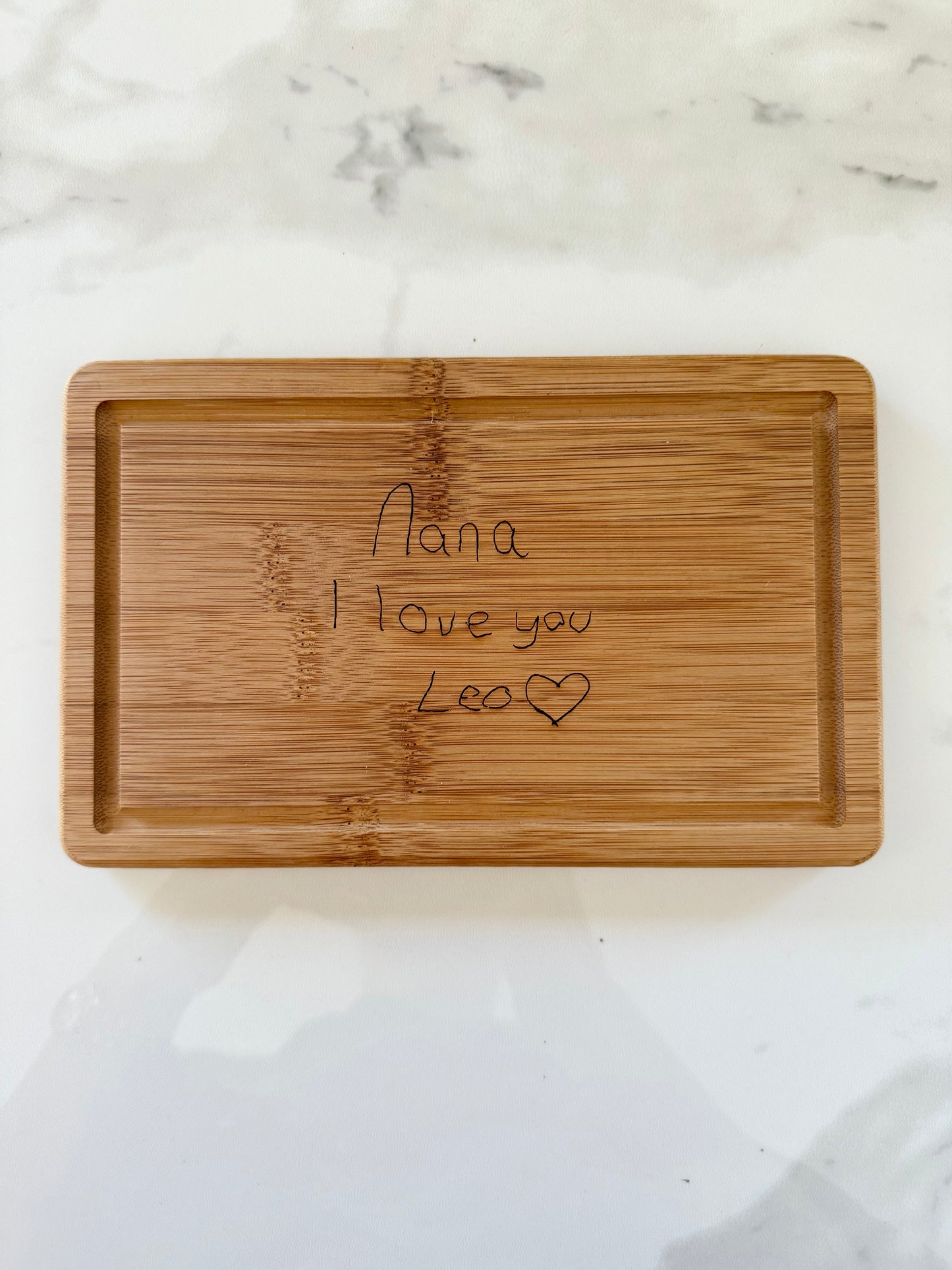 Custom Chopping Board with Handwritten Message