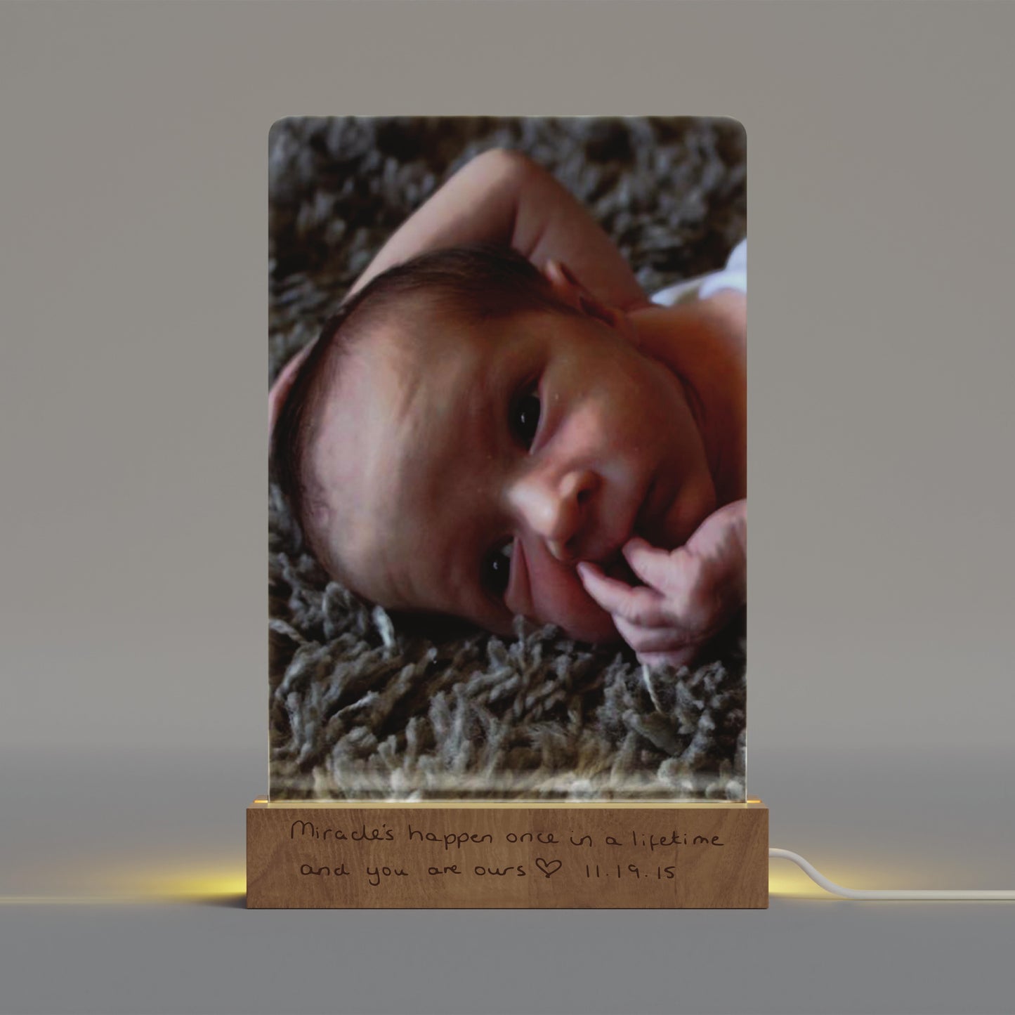LED Picture Lamp with Handwritten Message