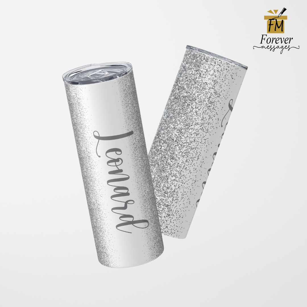 Glitter Tumbler With Name